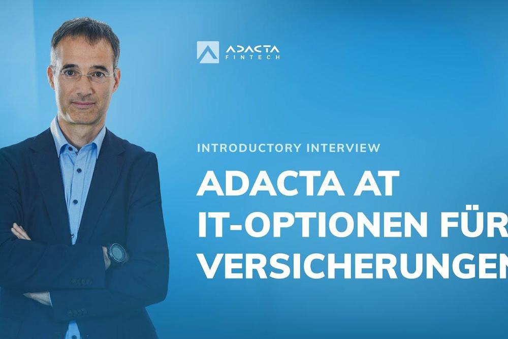 Adacta at IT-Optionen für Versicherungen: Introductory interview with Jernej Mazi